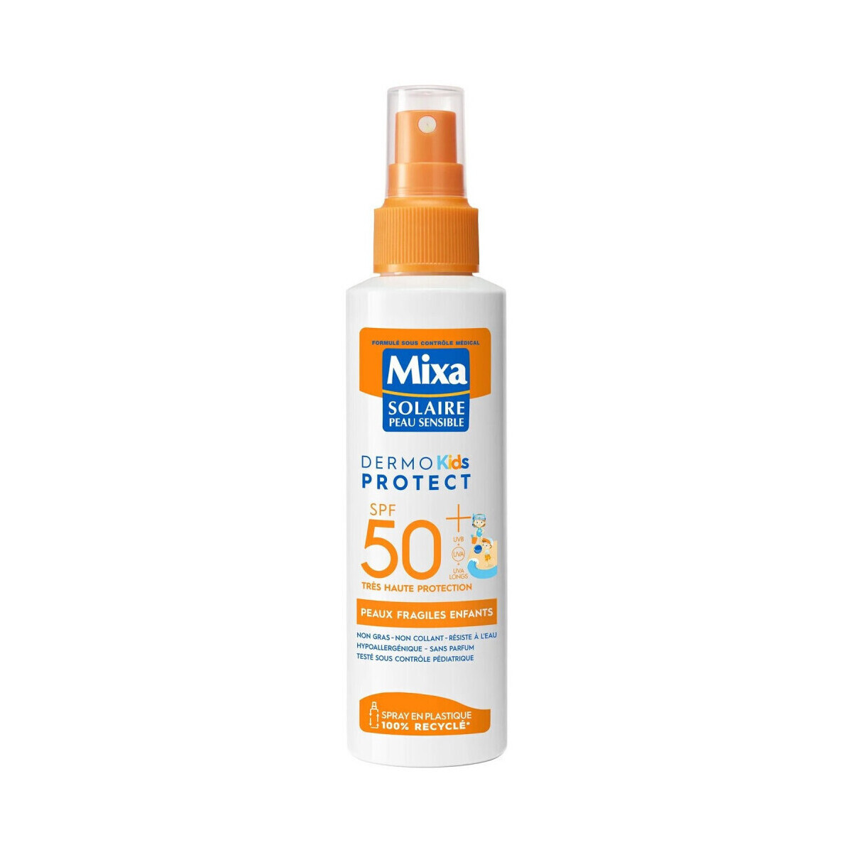 Mixa  Dermo-Protect Kids Sunscreen Spray SPF50+ for Sensitive