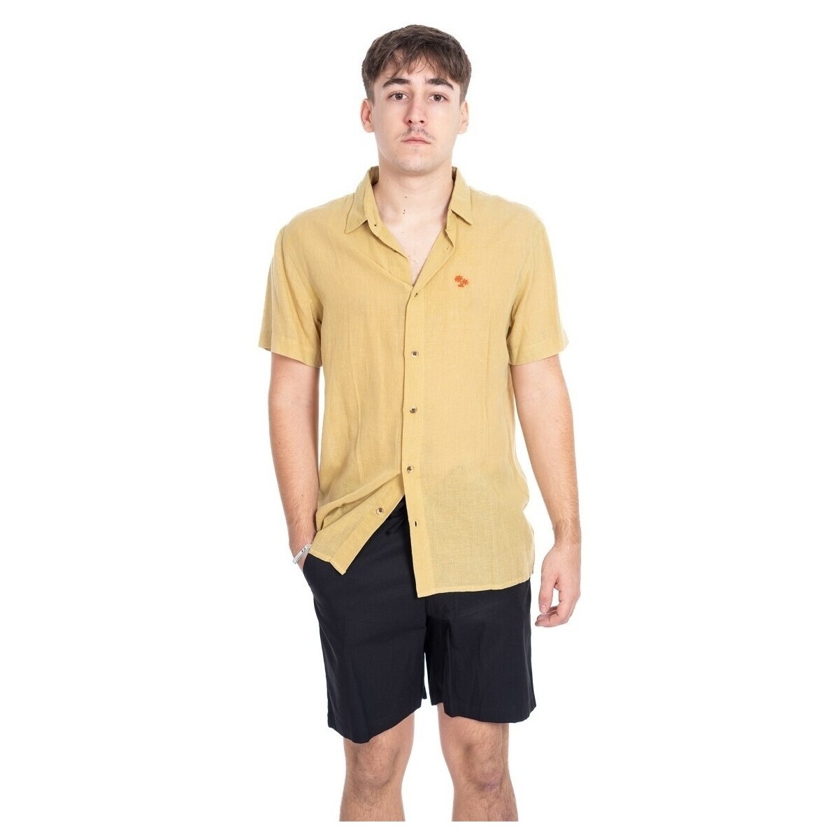 Isla Bonita By Sigris  Pánská Košile  Žlutá