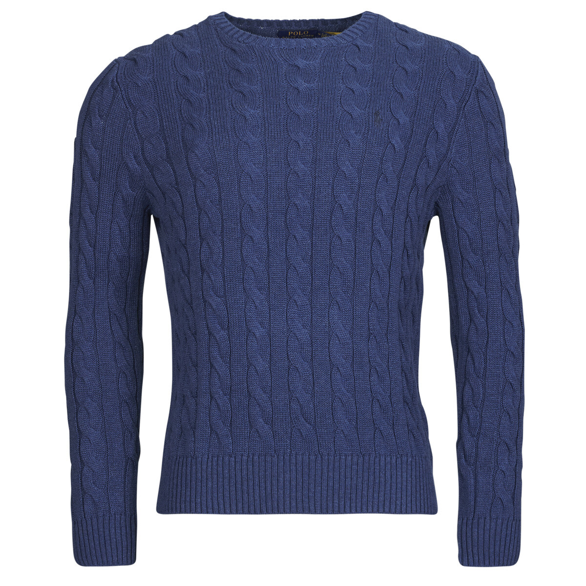 Polo Ralph Lauren  PULL COL ROND EN MAILLE TORSADEE  Tmavě modrá