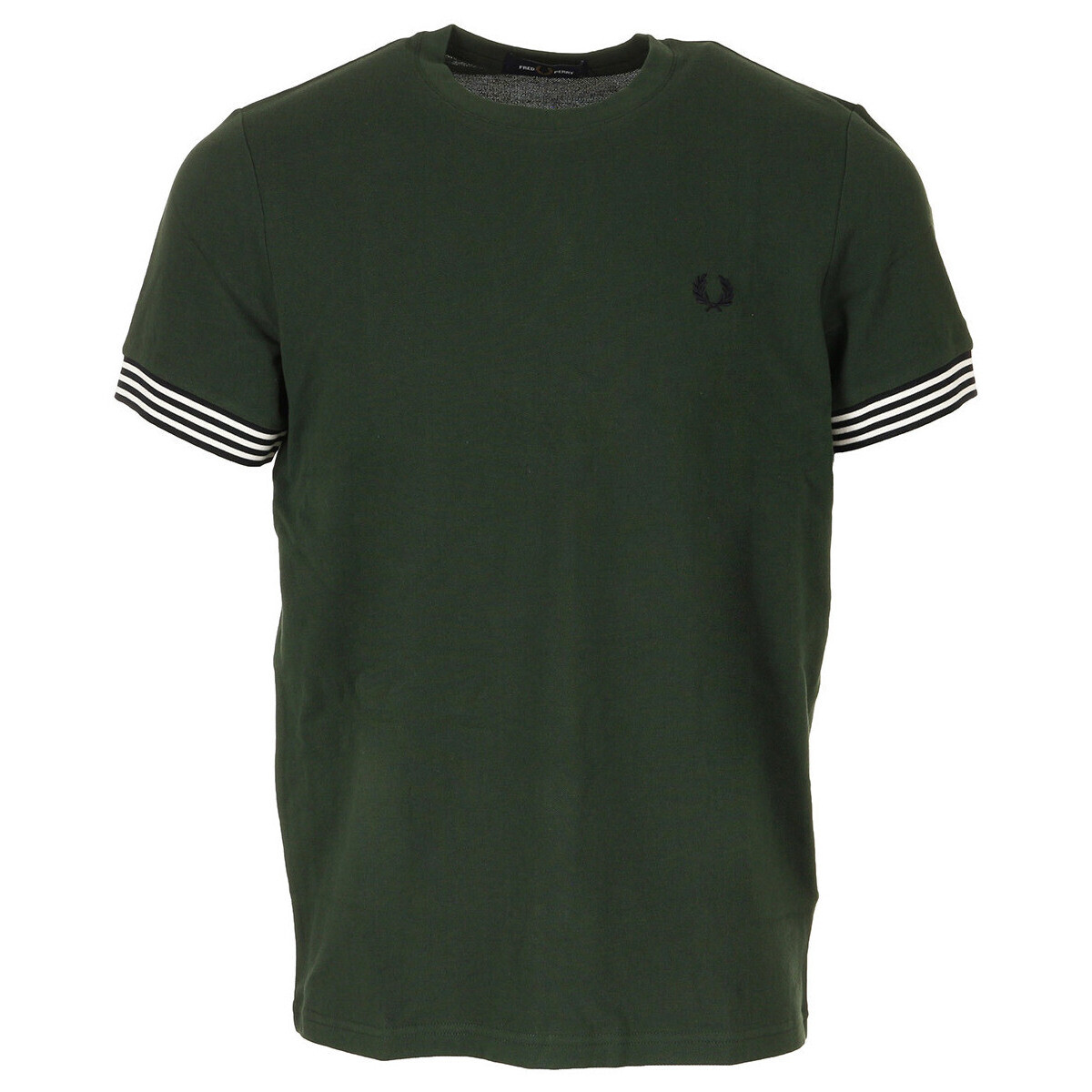 Fred Perry  Striped Cuff  Zelená