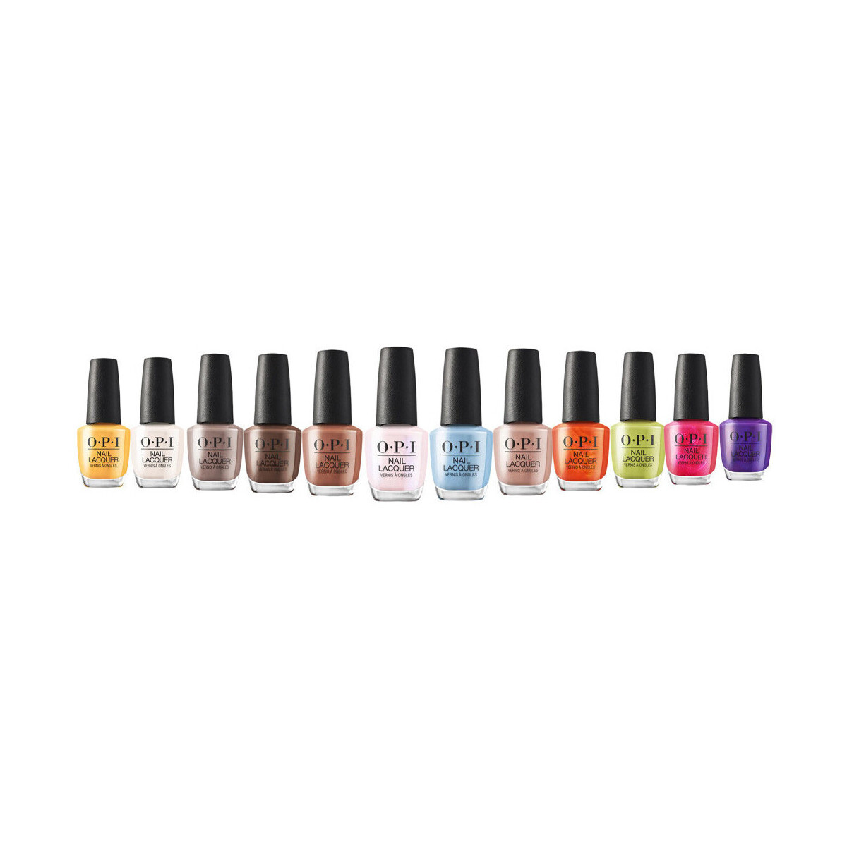 Opi  Set of 12 Nail Lacquer Polishes