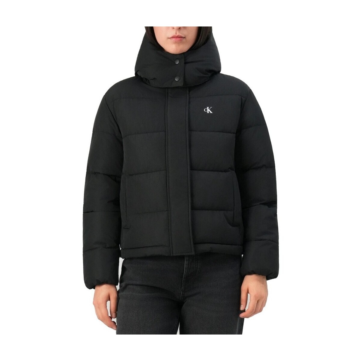 Calvin Klein Jeans  MATTE MONOLOGO MW SHORT  Černá