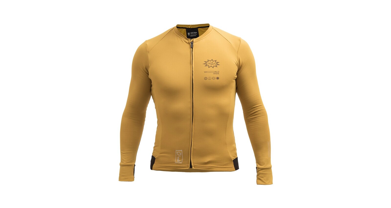 Pánský zateplený dres Fresh Trash Signature thermo jersey - Mustard Velikost: L