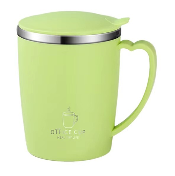 Termo hrnek s víčkem 350ml - Světle zelený