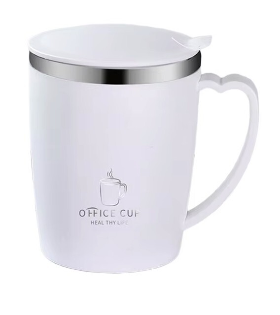 Termo hrnek s víčkem 350ml - Bílý