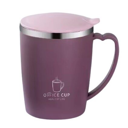 Termo hrnek s víčkem 350ml - Fialový