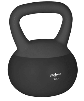 Kettlebell Soft Vinylový 10 kg REBEL ACTIVE RBA-2333-10