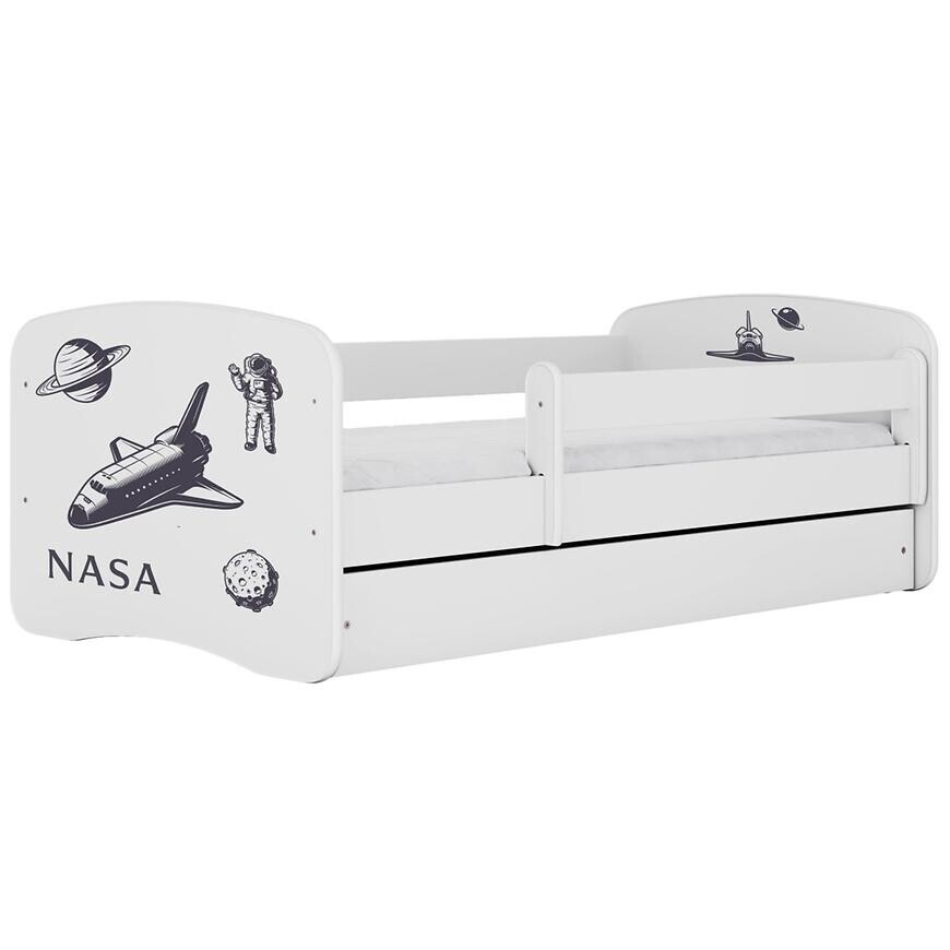 Dětská postel Babydreams+SZ+M bílá 80x160 Nasa