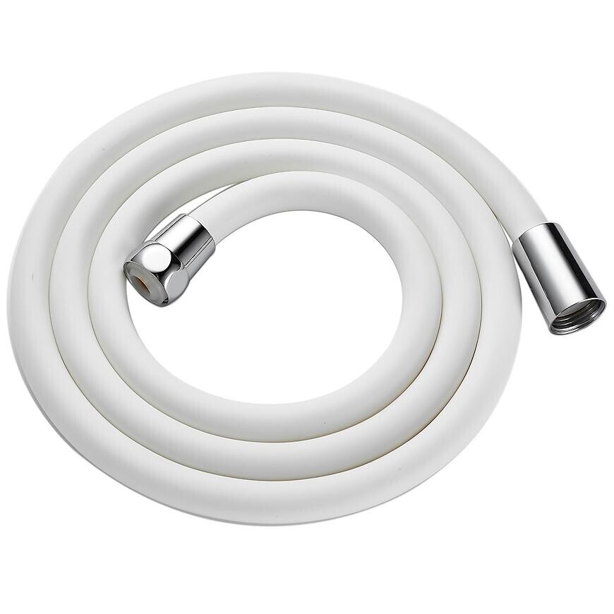 Silikonová sprchová hadice Fit White 150 cm bílá