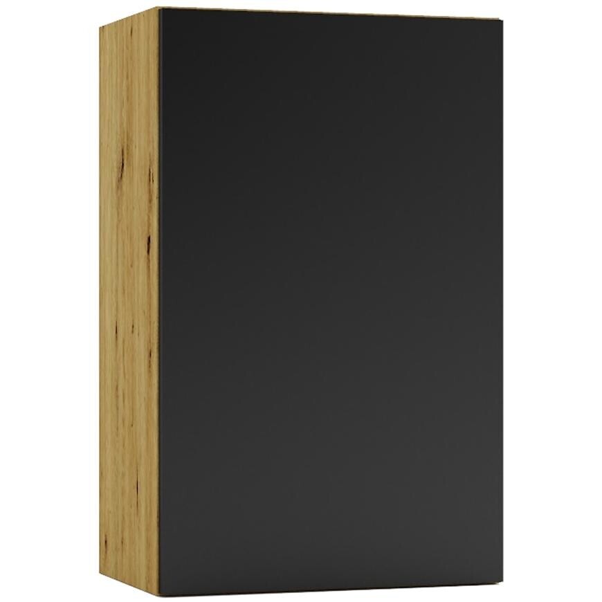 Kuchyňská skříňka Cosmo Isabel W45 P/L černý hrášek/dub artisan