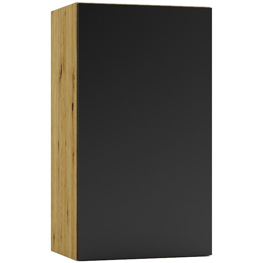 Kuchyňská skříňka Cosmo Isabel W40 P/L černý hrášek/dub artisan