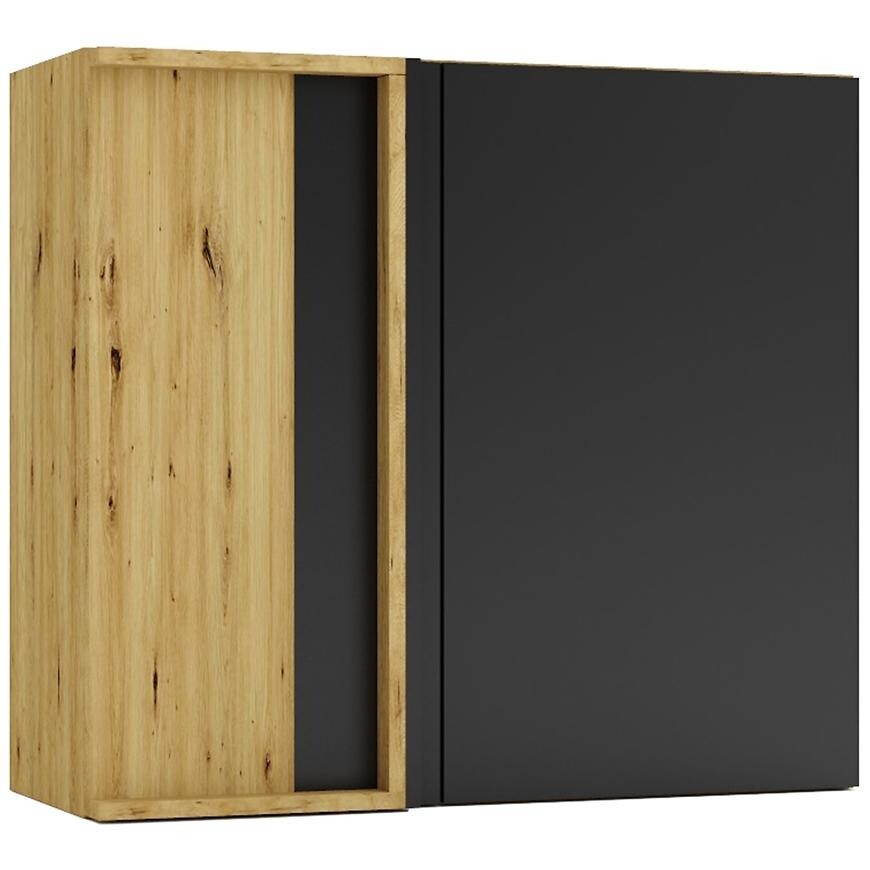 Kuchyňská skříňka Cosmo Isabel Wnp P/L černý hrášek/dub artisan