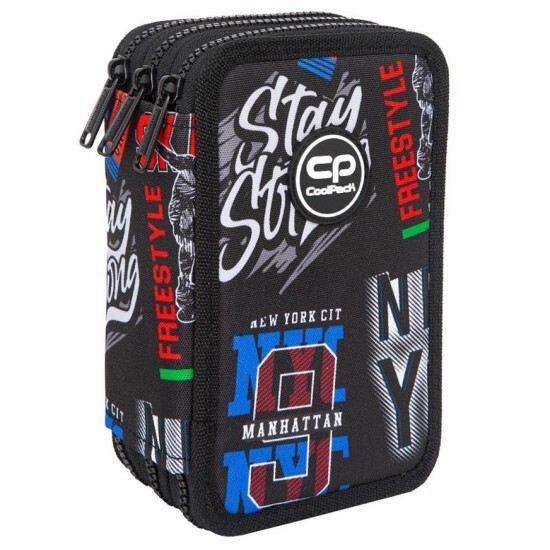 CoolPack Třípatrový vybavený penál JUMPER 3 - Big City - F067673
