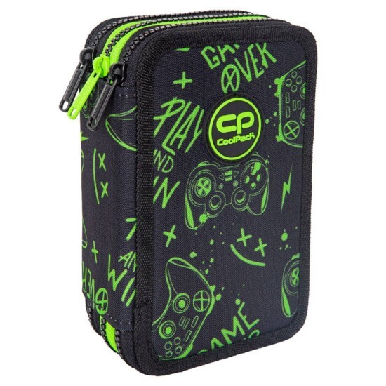 CoolPack Třípatrový vybavený penál JUMPER 3 - Game Night - F067711