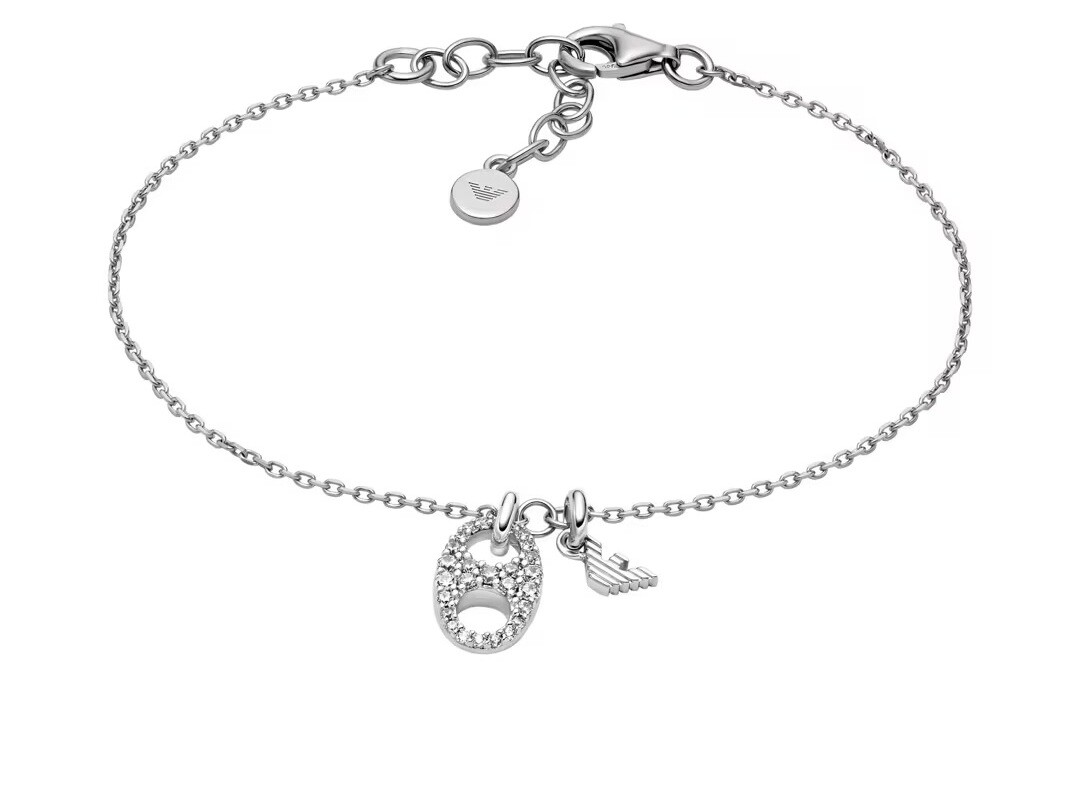 Emporio Armani Dámský stříbrný náramek s kubickými zirkony EG3631040