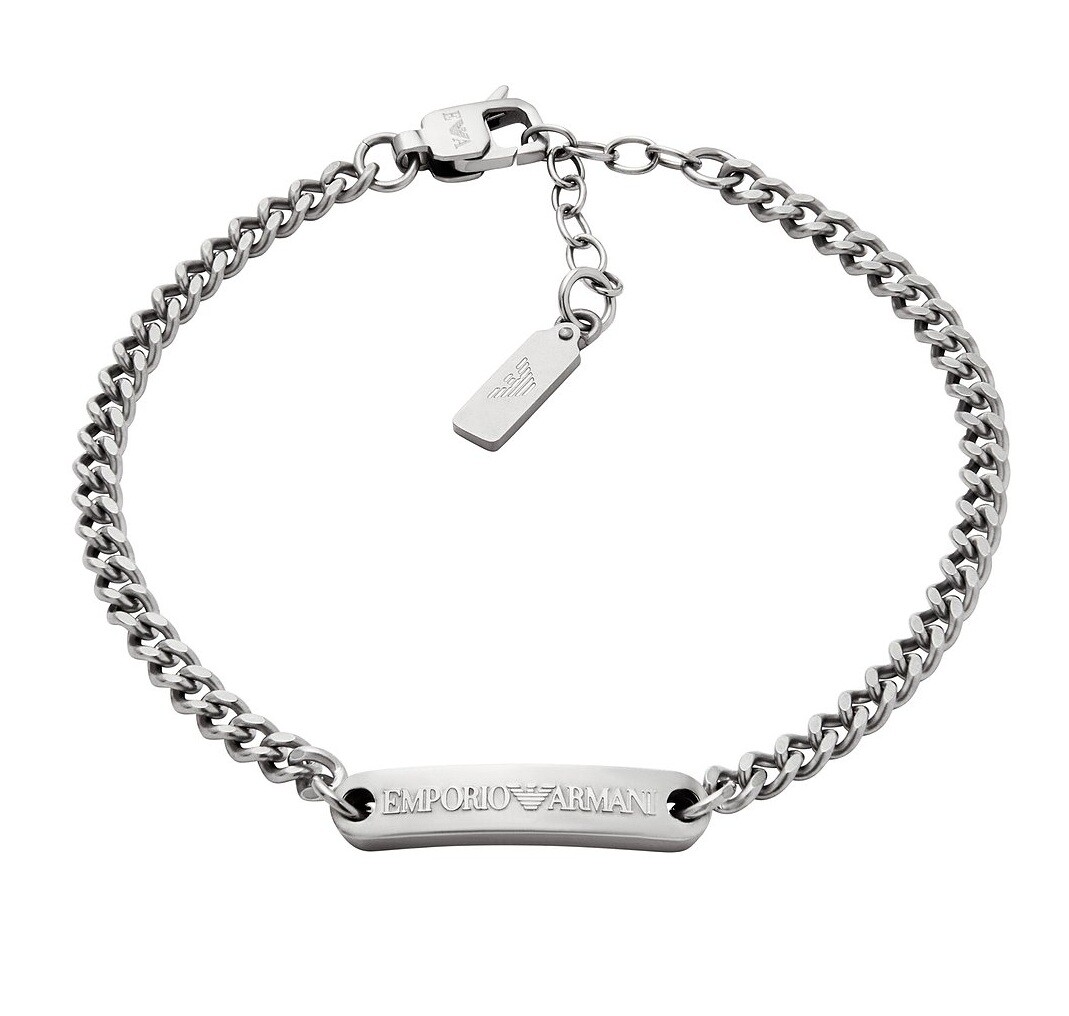 Emporio Armani Elegantní pánský náramek z oceli EGS3189040