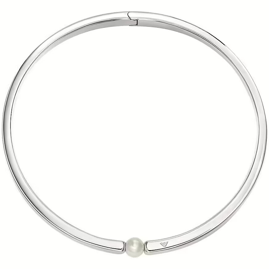 Emporio Armani Luxusní pevný náhrdelník s perličkou EGS3255040