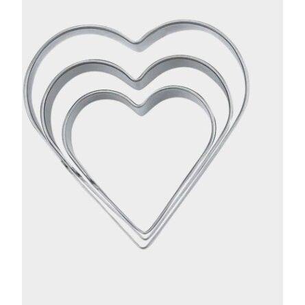 Sada vykrajovátek srdíčka o 4 / 5 / 6 cm - Stadter