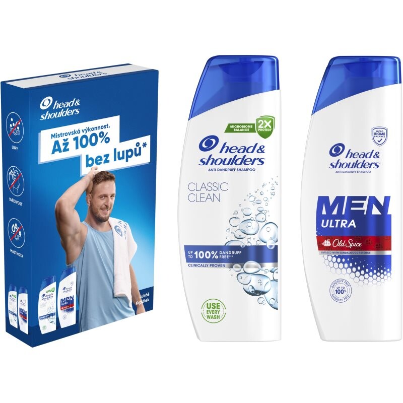 Head & Shoulders Classic Clean + Ultra Old Spice dárková sada pro muže