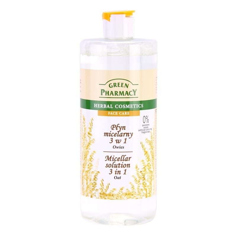 Green Pharmacy Oat Micellar micelární voda 3 v 1 500 ml