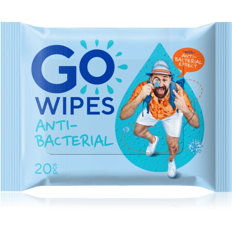 GoWipes Antibacterial osvěžující vlhčené ubrousky 20 ks