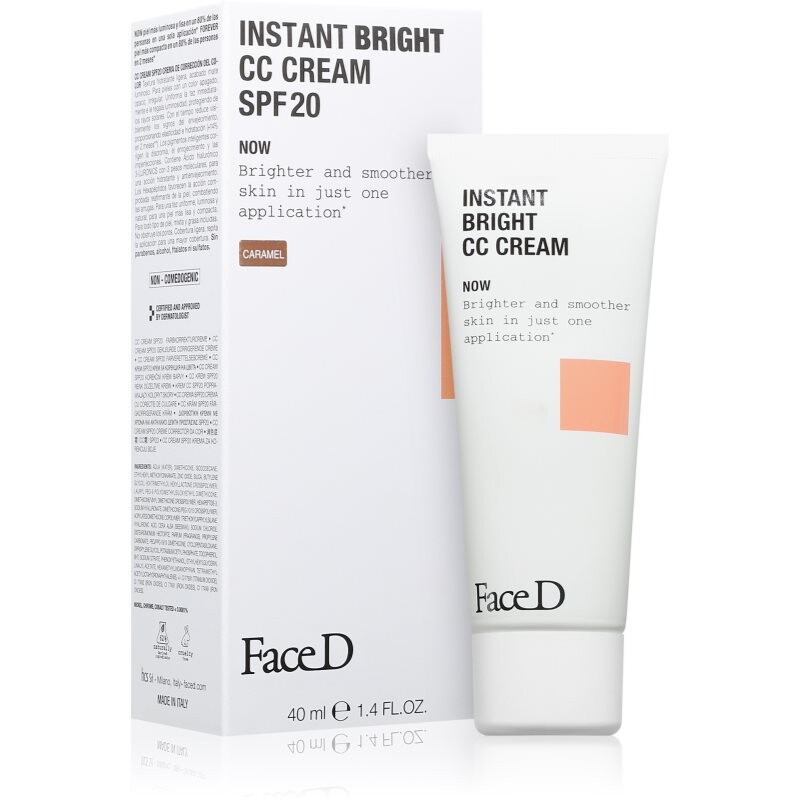 Face D Instant Bright hydratační CC krém SPF 20 odstín Caramel 40 ml