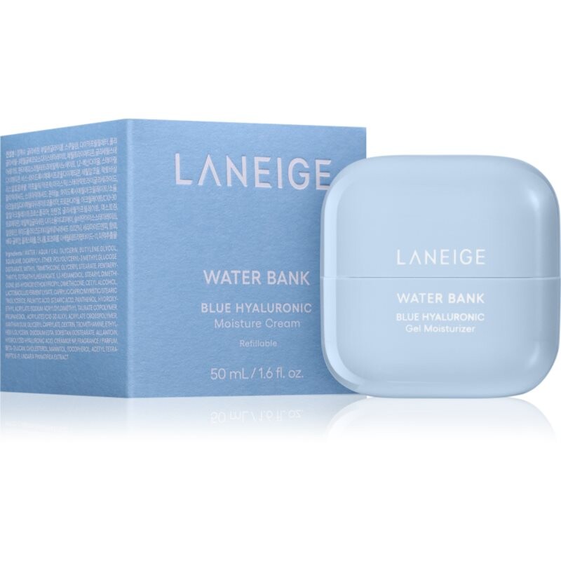 LANEIGE Water Bank Blue Hyaluronic Moisture Cream Refillable hydratační krém s kyselinou hyaluronovou plnitelný 50 ml