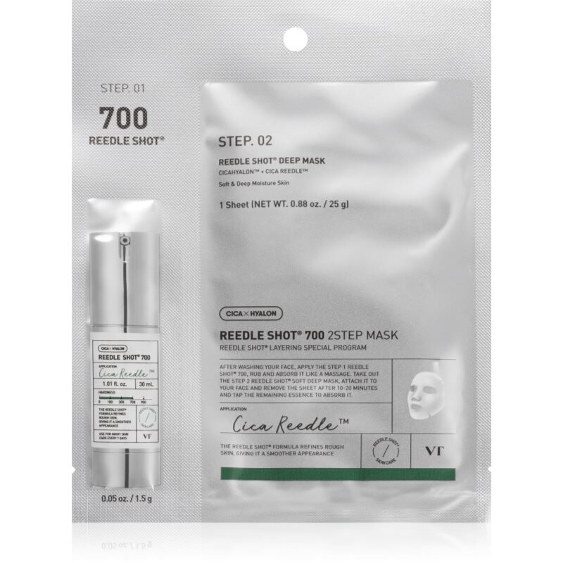 VT Cosmetics Reedle Shot 700 2-Step Mask intenzivní obnovující maska pro dvoufázové ošetření pleti 26.5 g