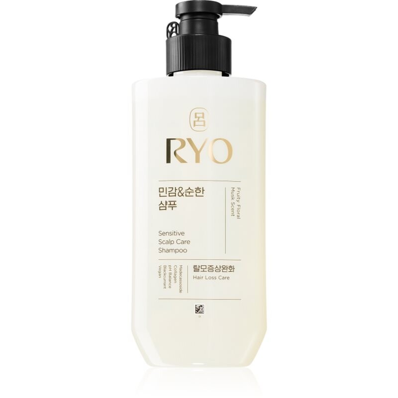 RYO Sensitive Scalp Care Shampoo zklidňující šampon pro citlivou pokožku hlavy 480 ml