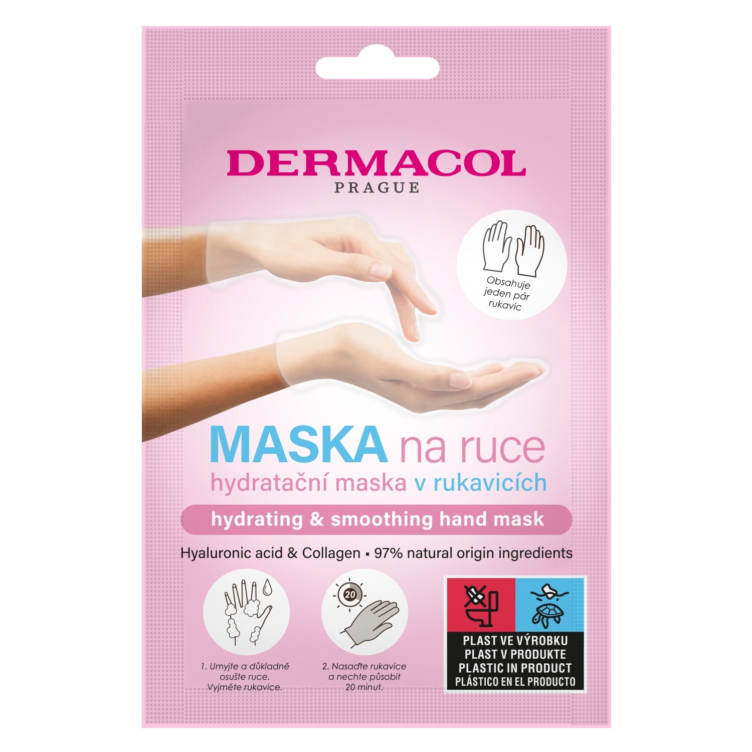 Dermacol Hydratační maska na ruce v rukavicích (Hand Mask) 1 pár