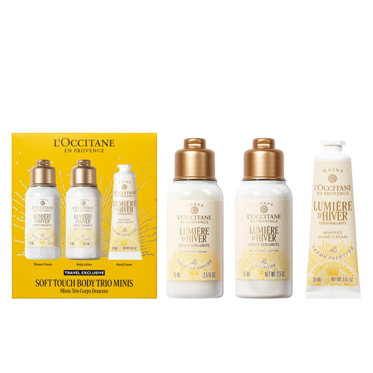 L'Occitane en Provence Dárková sada Soft Touch Body Trio Minis