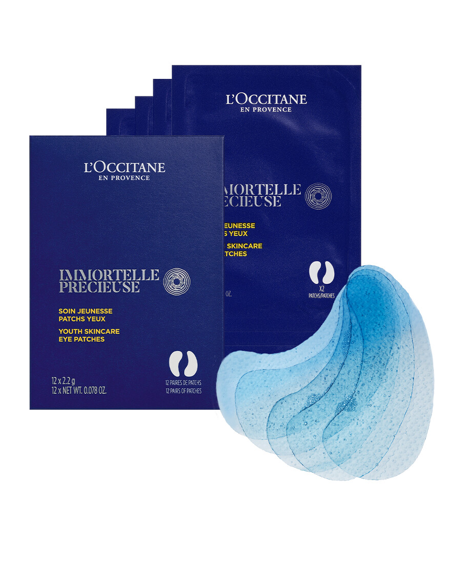 L'Occitane en Provence Sada očních masek Immortelle Precieuse (Eye Patches) 12 x 2,2 g