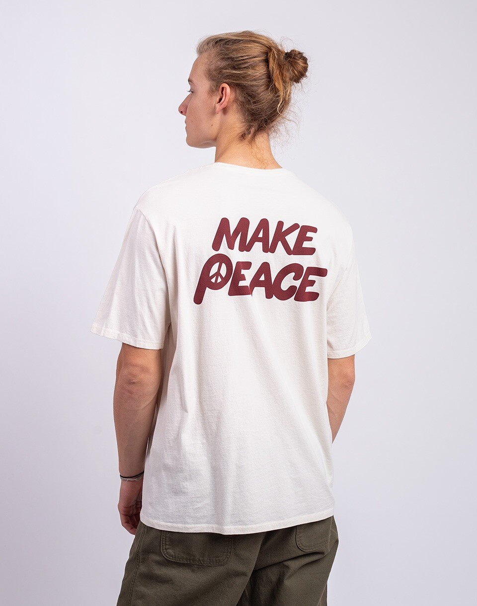 Patagonia M's Balance Organic T-Shirt Peace Seeds: Undyed Natural XS