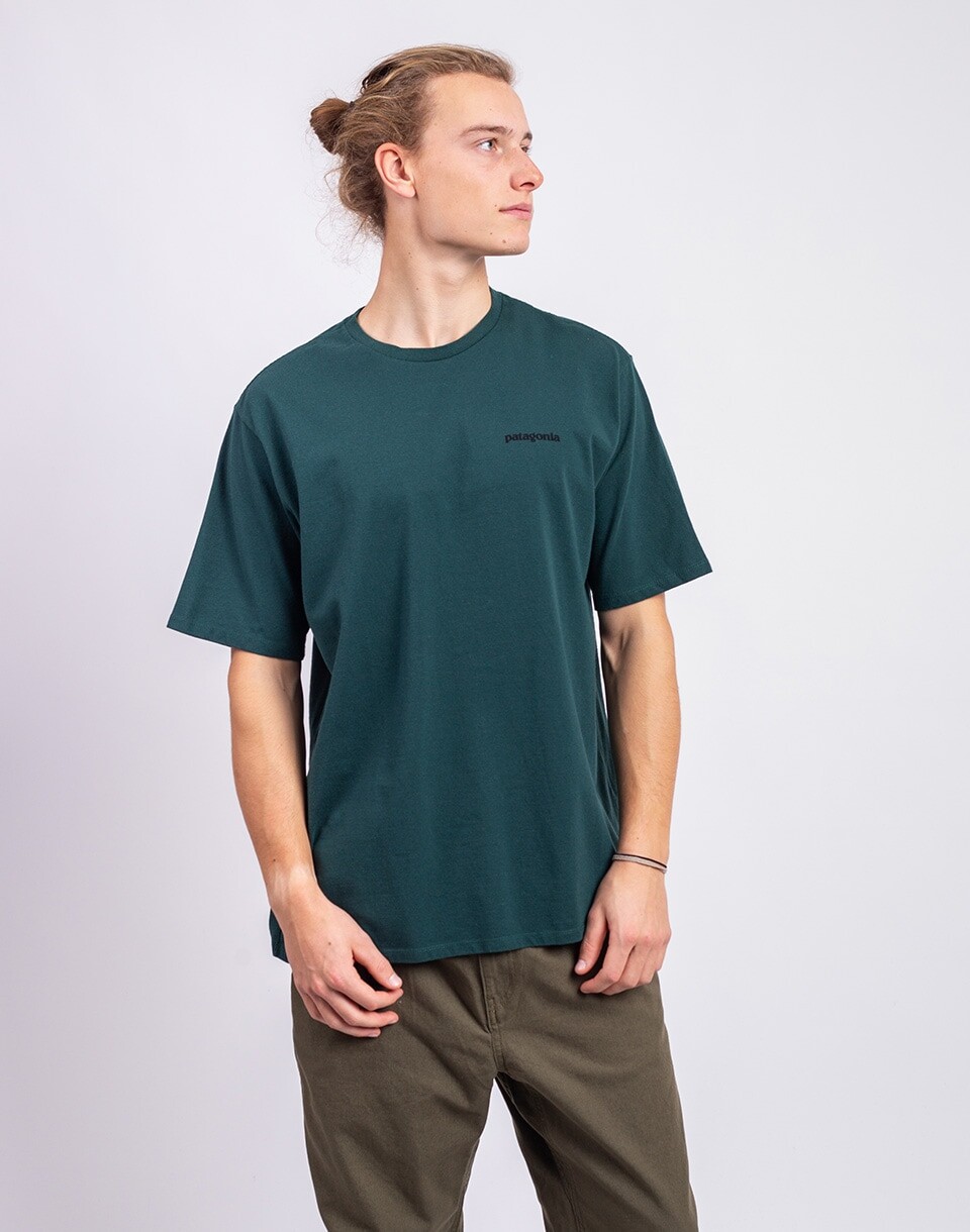Patagonia M's P-6 Logo Responsibili-Tee Cascade Green S