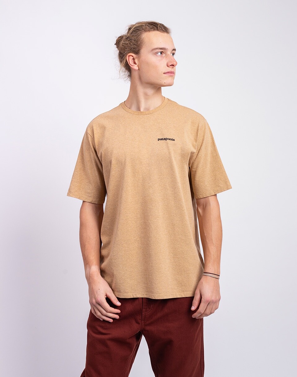 Patagonia M's P-6 Logo Responsibili-Tee Talon Gold S