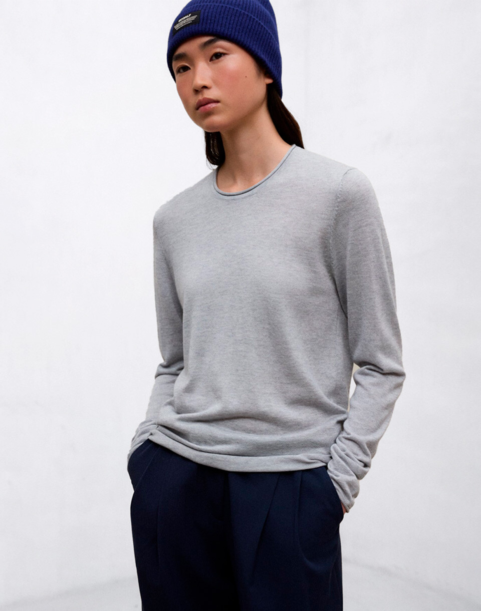 ECOALF Milo Knit LIGHT GREY MELANGE S