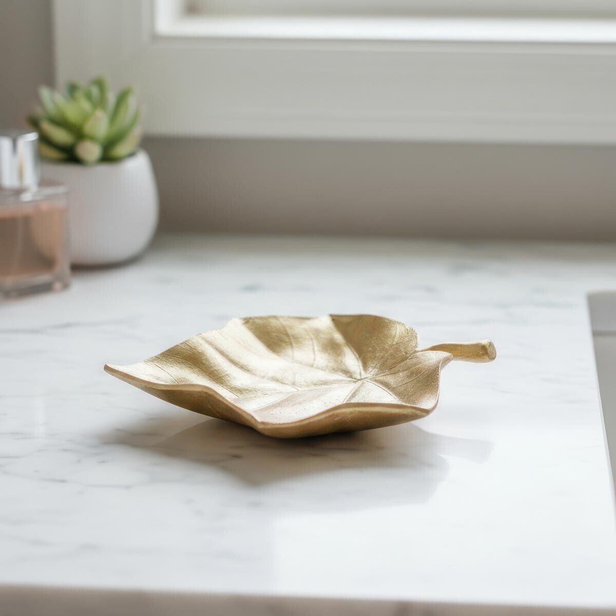 Dekorační miska Zlatý list