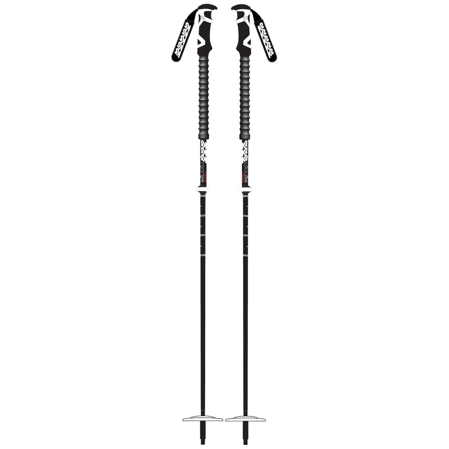 Skialpové hole Backcountry Access Lockjaw Carbon Délka holí: 145 cm / Barva: černá/bílá