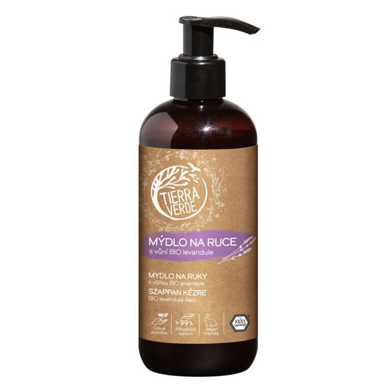Tierra Verde tekuté mýdlo na ruce s vůní BIO levandule