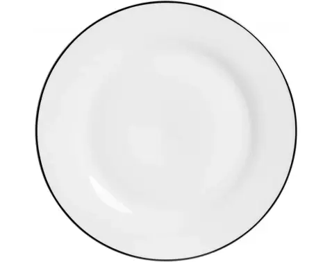 Mělký talíř 27 cm Lineo, bílý