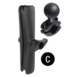 RAM Mounts RAM-101-B-225B2U Set with Mating Plate