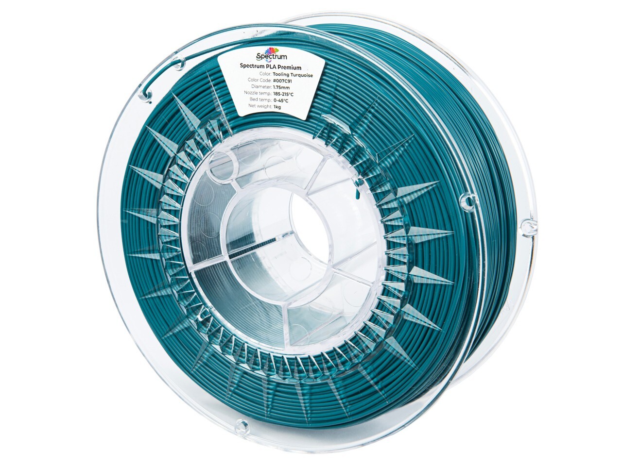 Spectrum CW-MT-001 filament, PLA Premium, 1.75mm, TOOLING TURQUOISE, 1kg