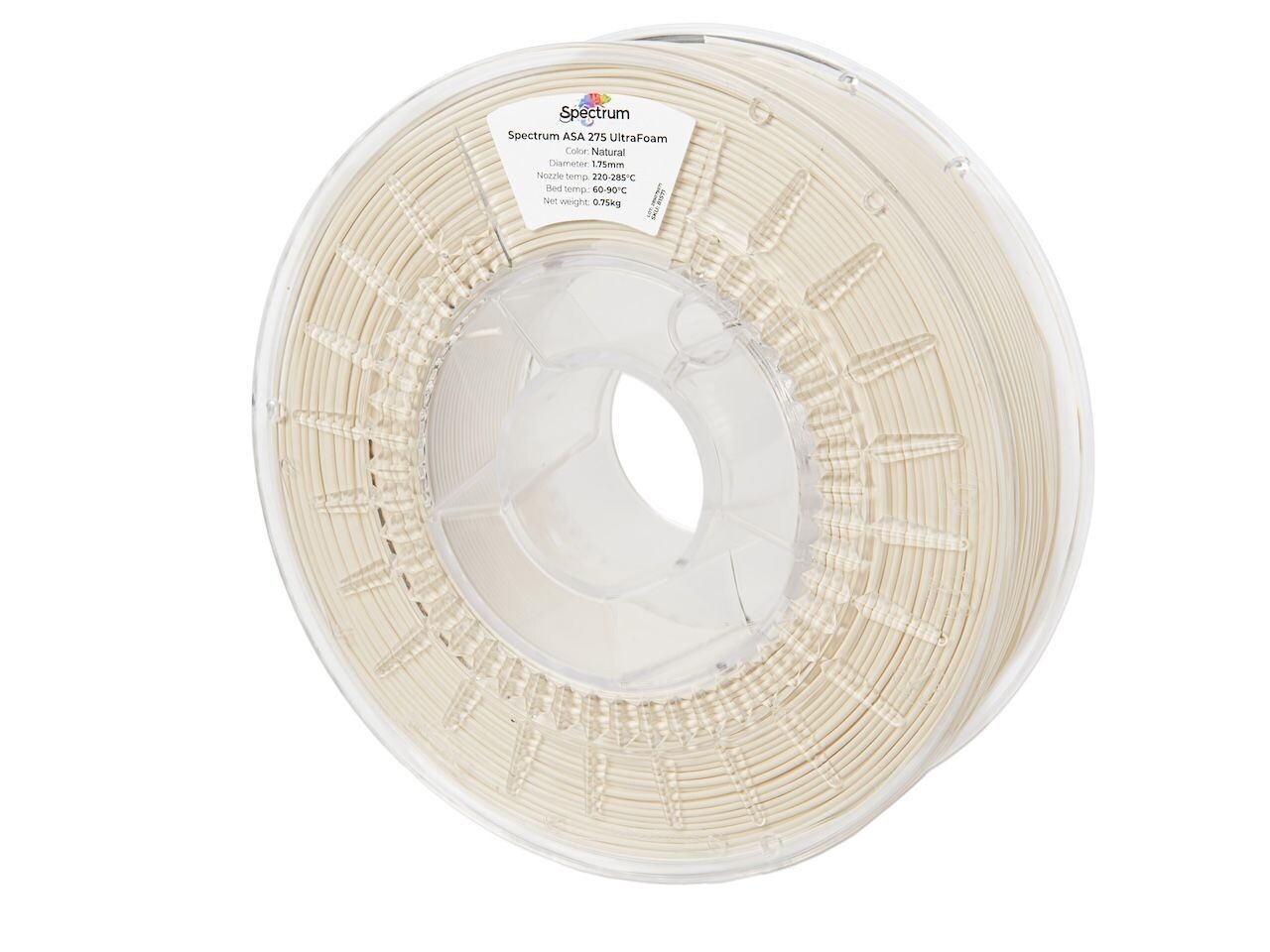 Spectrum 81570 filament, LW-ASA UltraFoam, 1.75mm, NATURAL, 0.75kg