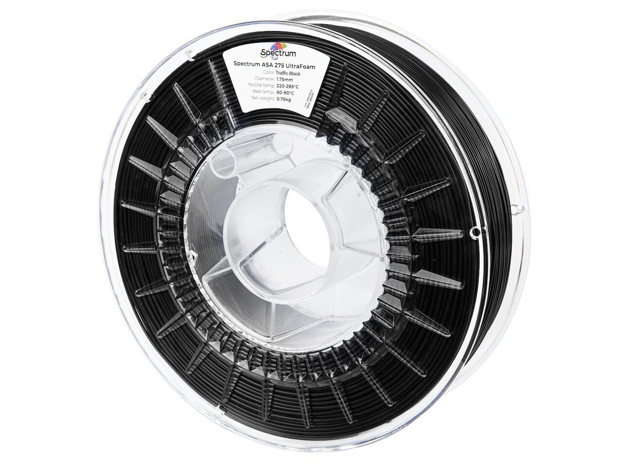 Spectrum 81577 filament, LW-ASA UltraFoam, 1.75mm, TRAFFIC BLACK, 0.75kg