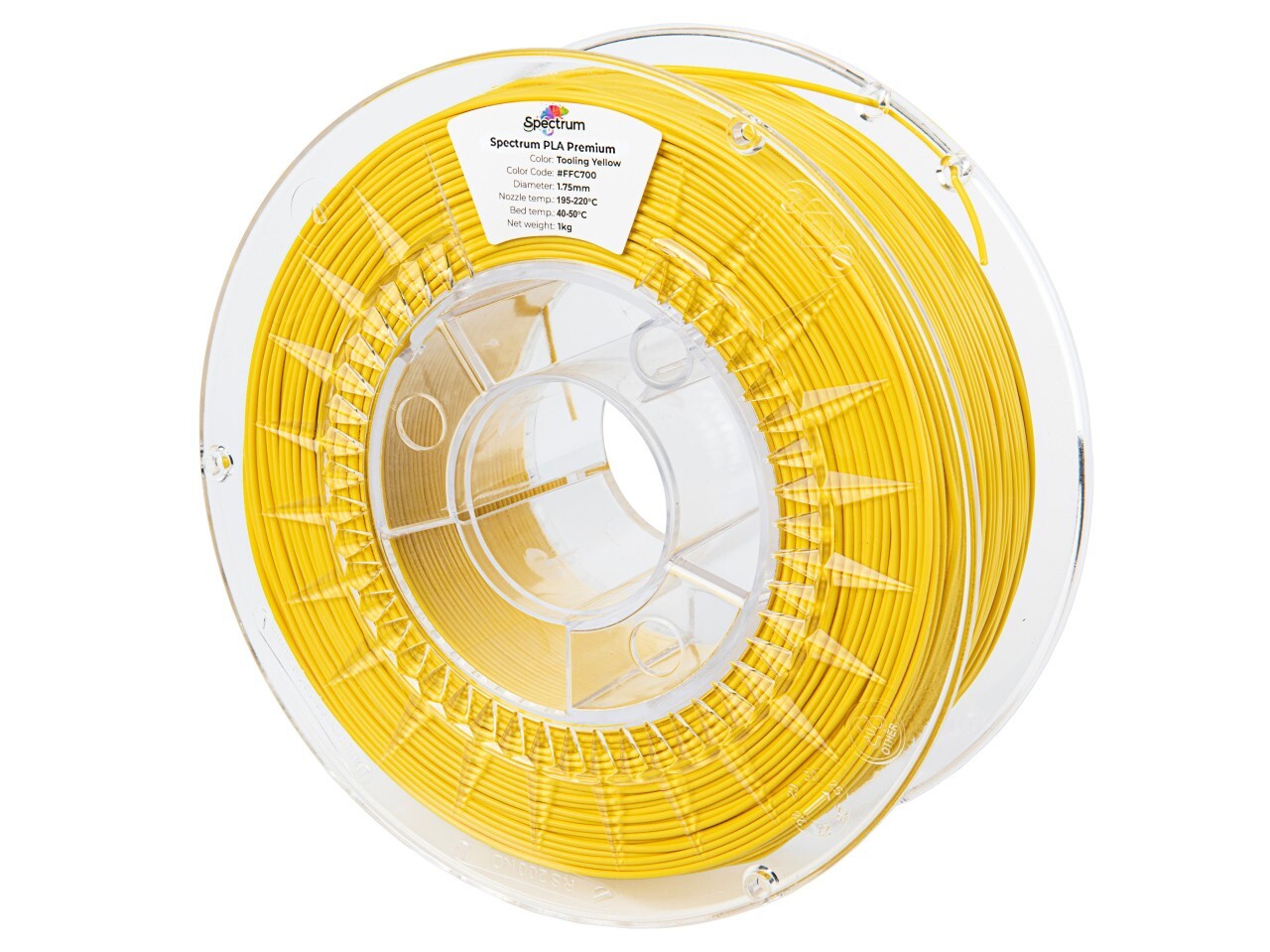 Spectrum CW-DW-001 filament, PLA Premium, 1.75mm, TOOLING YELLOW, 1kg