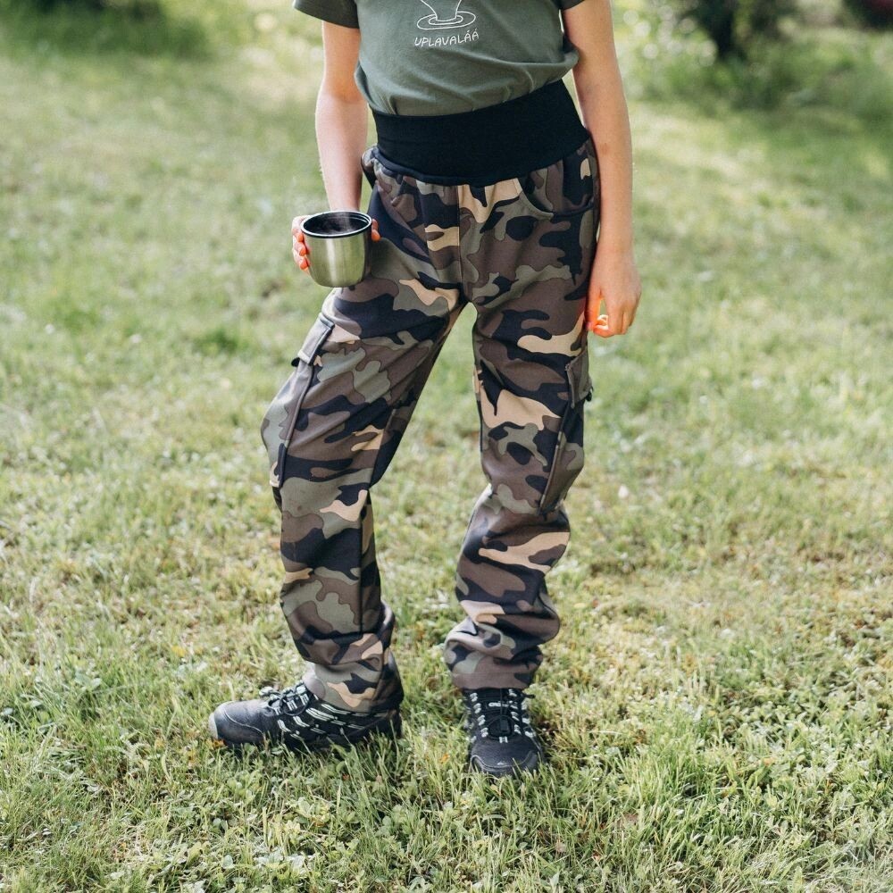 Šijeme srdcem Kalhoty Softshell Bahňáky - 110/116