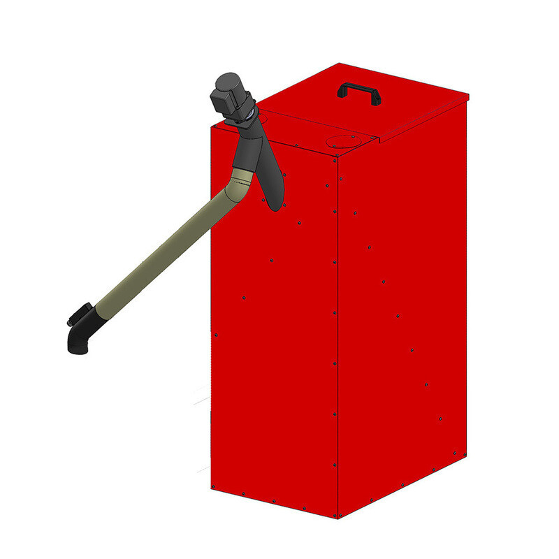 Sada nádrže s dopravníkem Atmos AZPD240R+DRA25 1,3 m červená