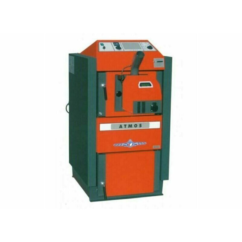 Kotel s ručním přikládáním Atmos DC 18 S na dřevo s úpravou pro hořák na pelety