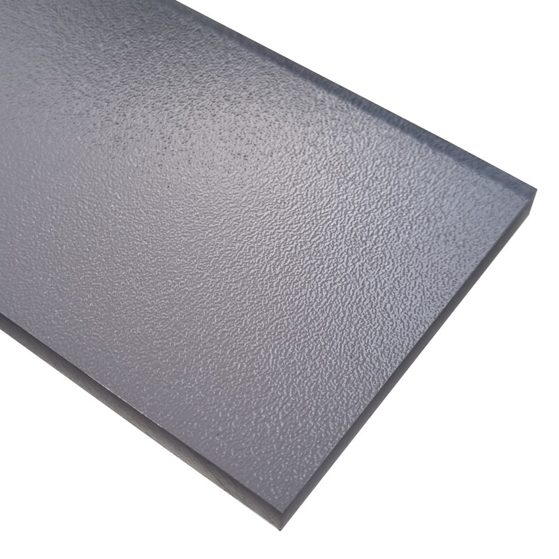 Deska polykarbonátová plná strukturovaná TEX 6 2UV grey 1 400×7 000 mm