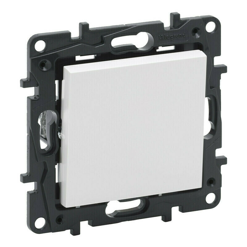 Tlačítko řazení 1/0 Legrand Niloé Step bílá